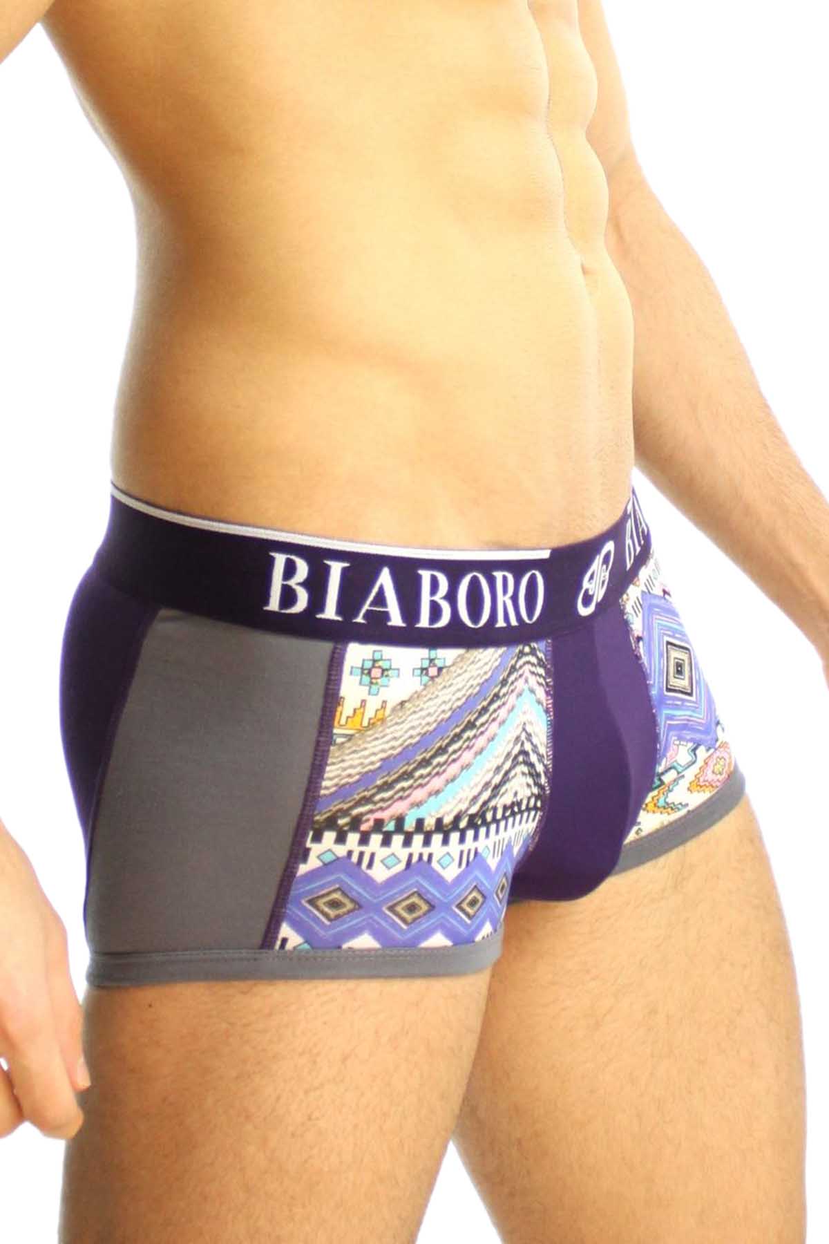 Bamboo Grey & Purple Aztec Trunk