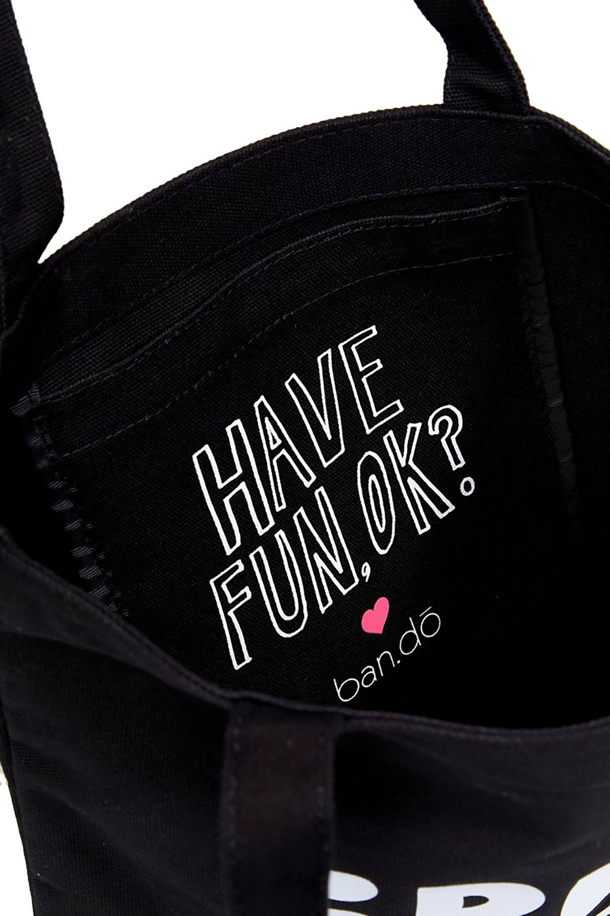 Ban.do Black Fries Before Guys Tote Bag