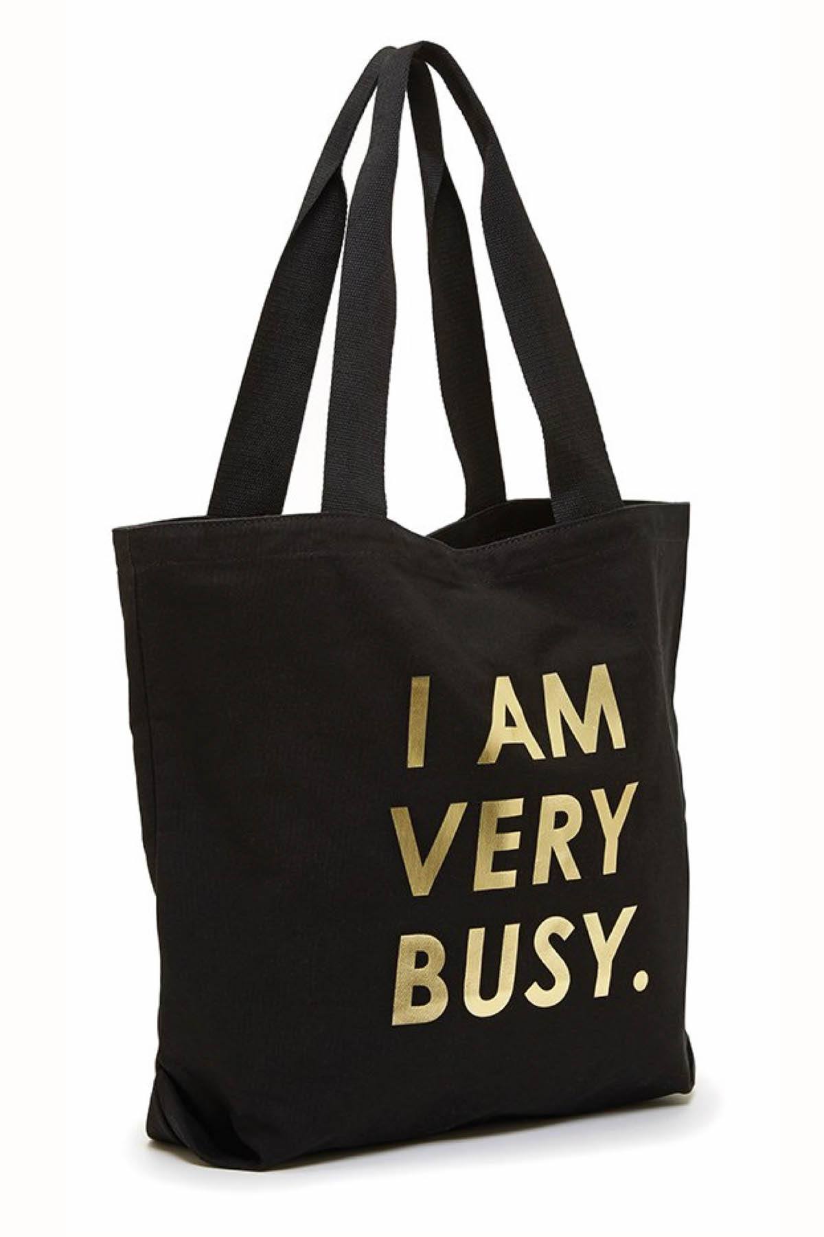 Ban.do Black Very Busy Canvas Tote