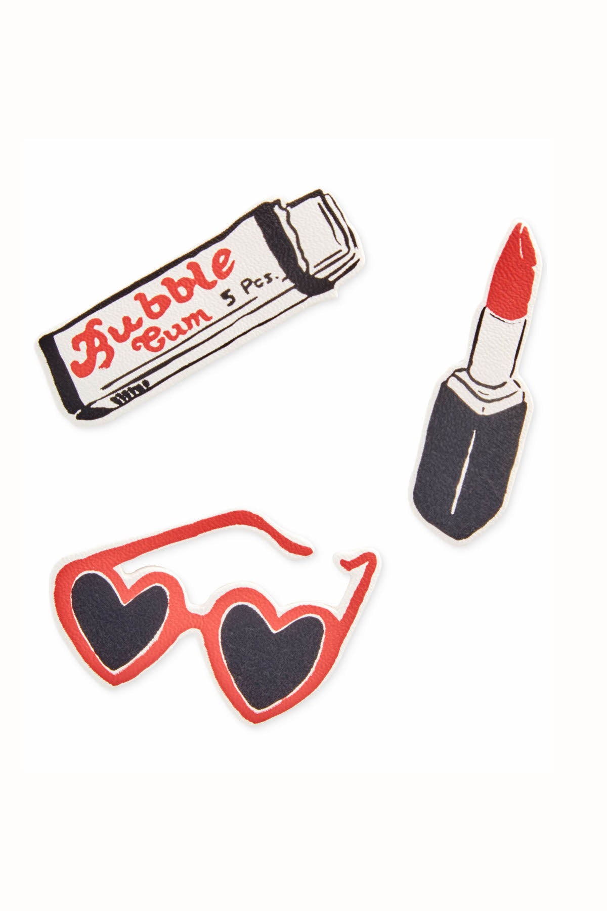 Ban.do Fun Girls 3pc Leatherette Plushie Stickers