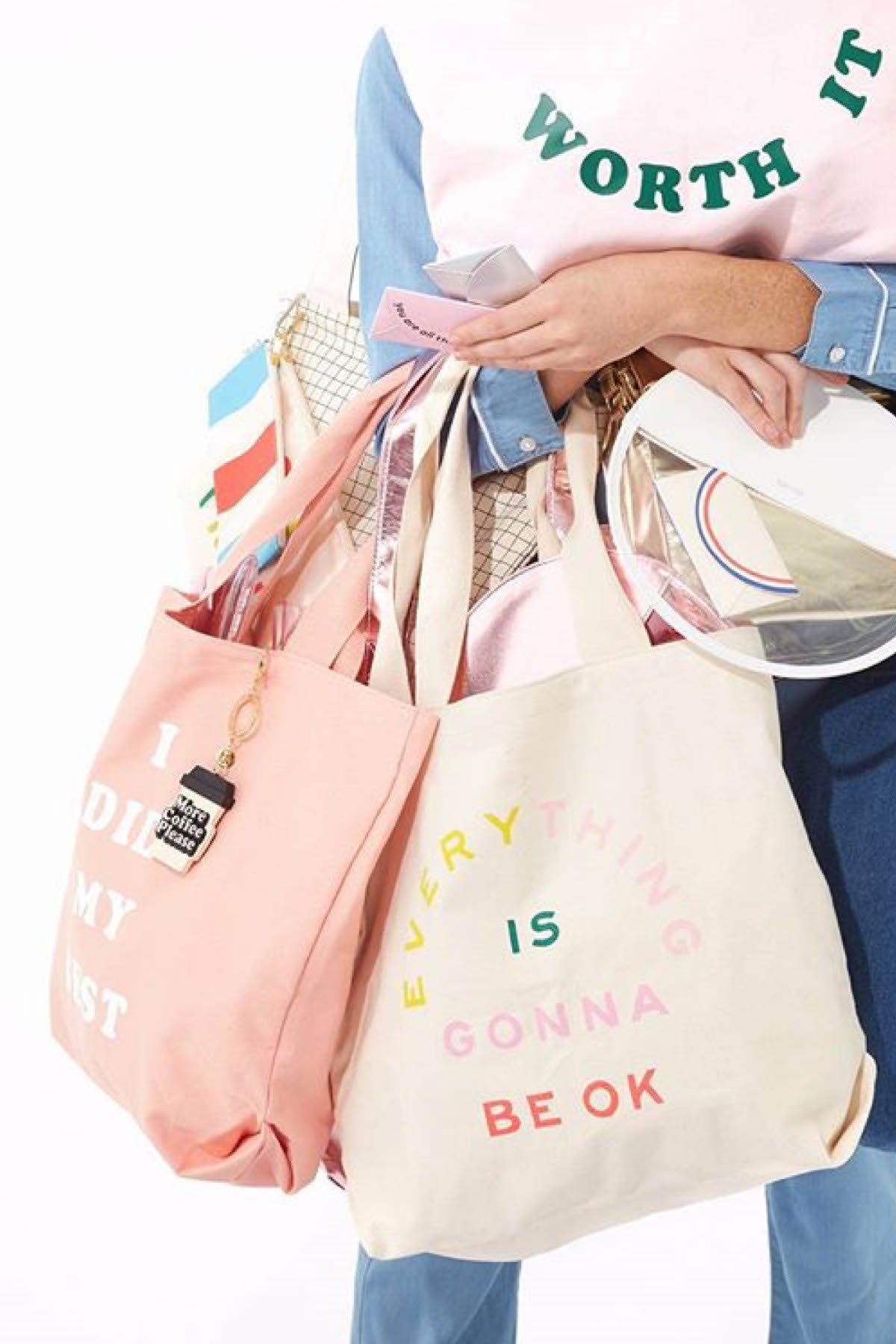 Ban.do Pink I Did My Best Canvas Tote