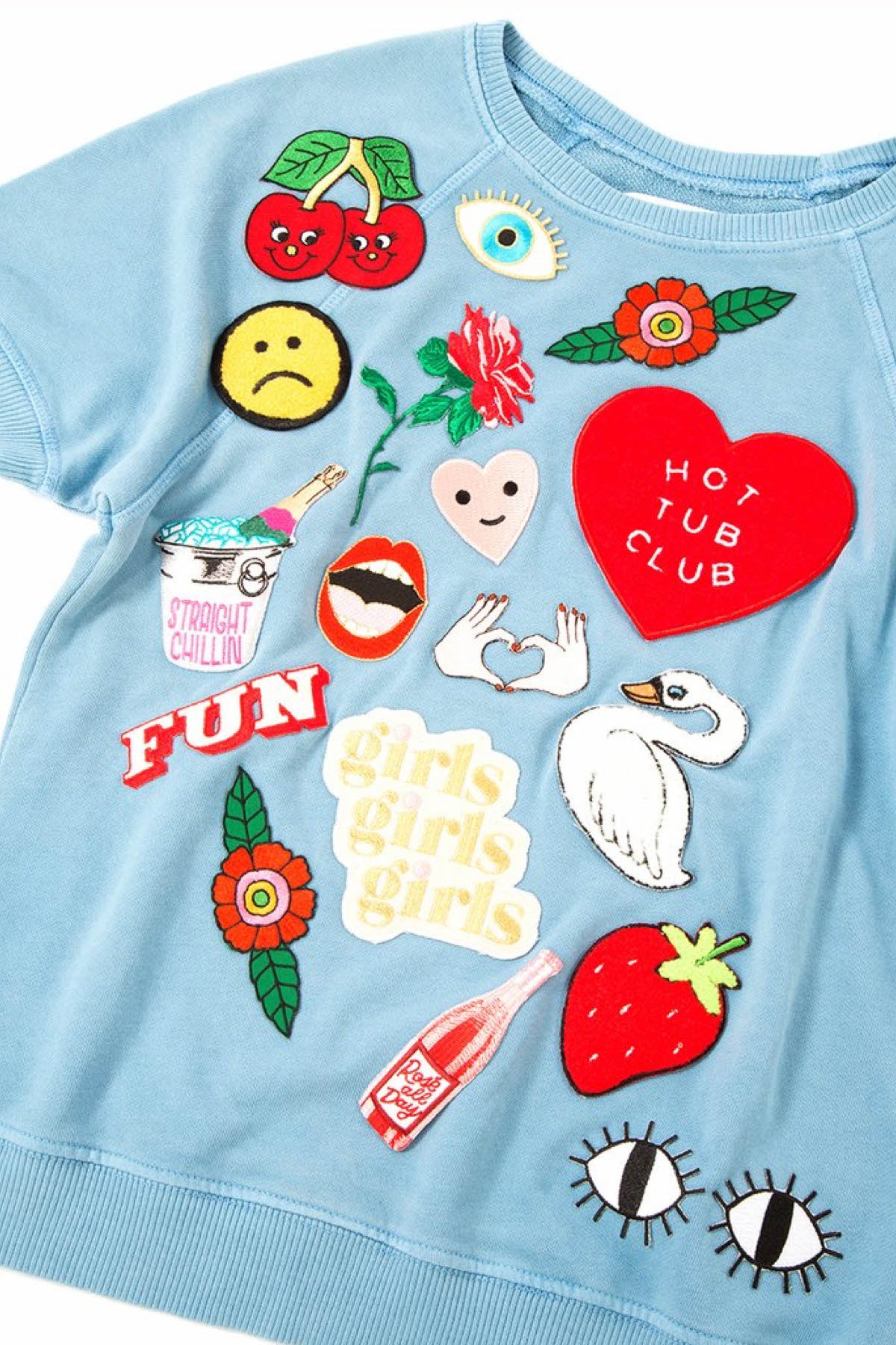 Ban.do Red Hot-Tub Club Heart Iron-On Patch