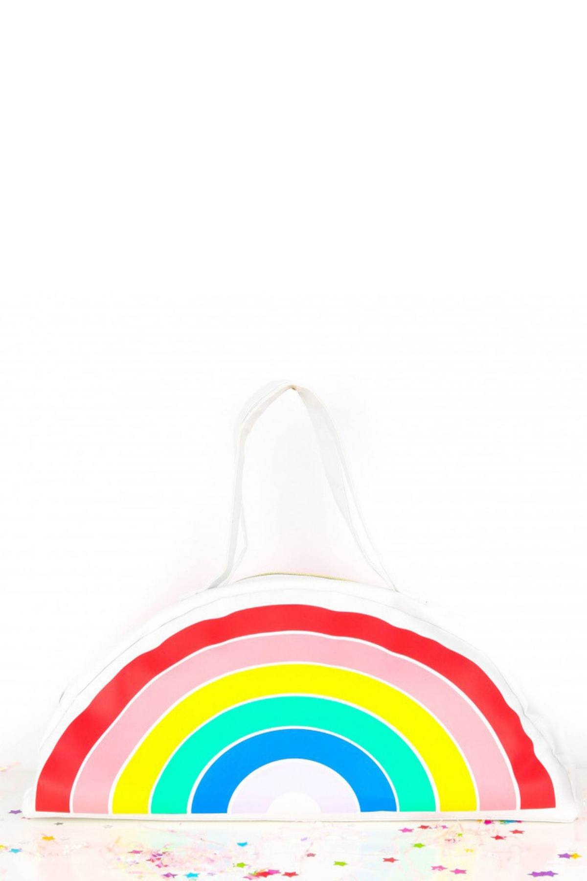 Ban.do White/Rainbow Super Chill Large Cooler Bag