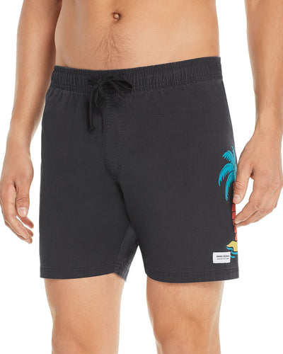 Banks Journal Bahamas Board Shorts Dirty Black