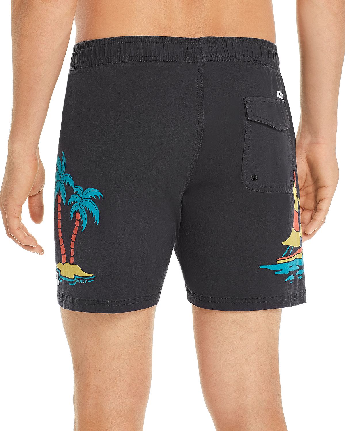 Banks Journal Bahamas Board Shorts Dirty Black