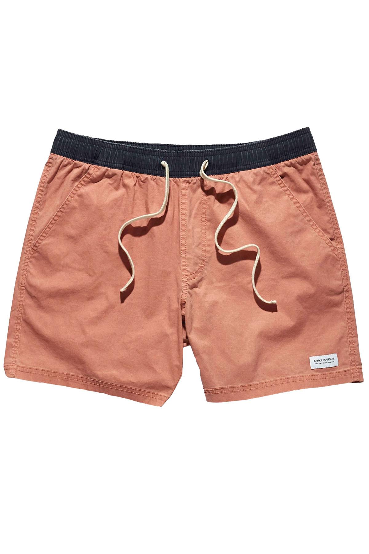 Banks Journal Primary Boardshort in Old Rose
