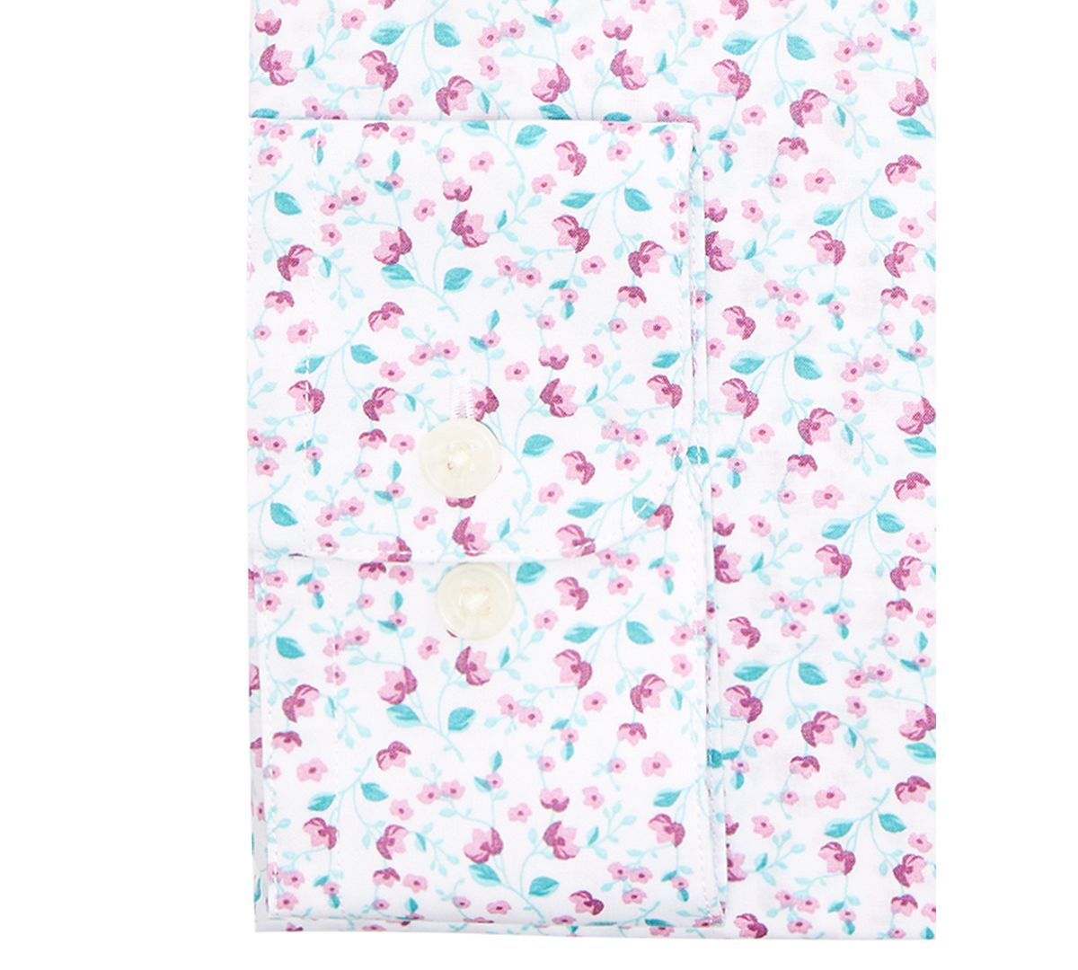 Bar Iii Slim-fit Performance Stretch Floral Vine Dress Shirt White Pink
