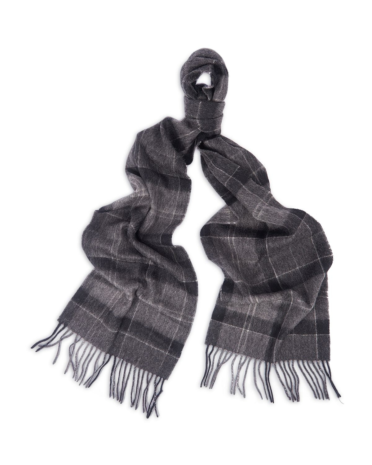 Barbour Holden Scarf Black/Gray Tartan