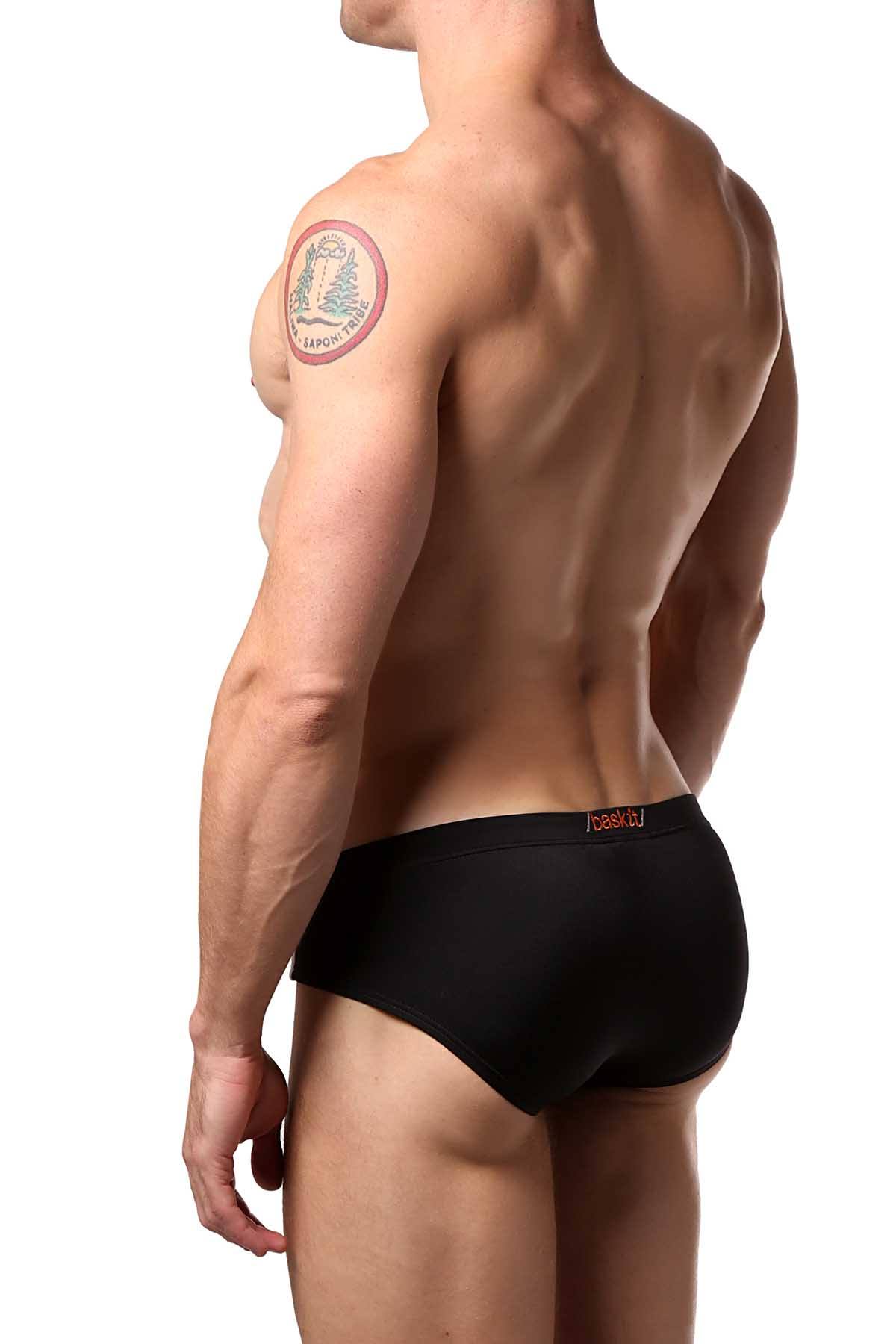 Baskit Black 8-Ball Contrast Swim Bikini