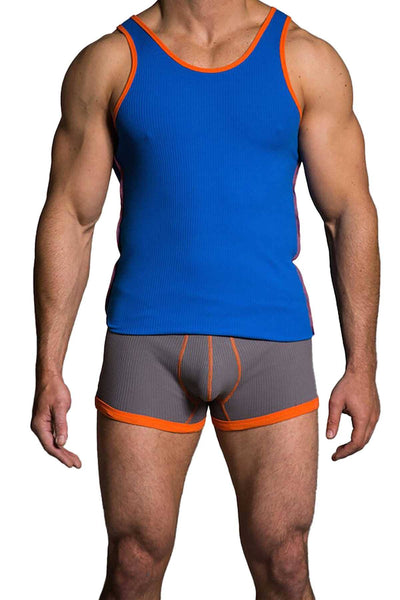 Baskit Victoria Blue Ribbed Tank Top