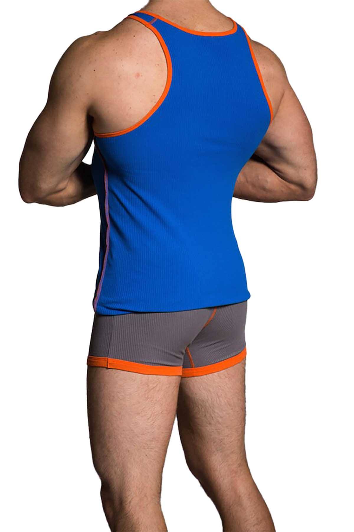 Baskit Victoria Blue Ribbed Tank Top