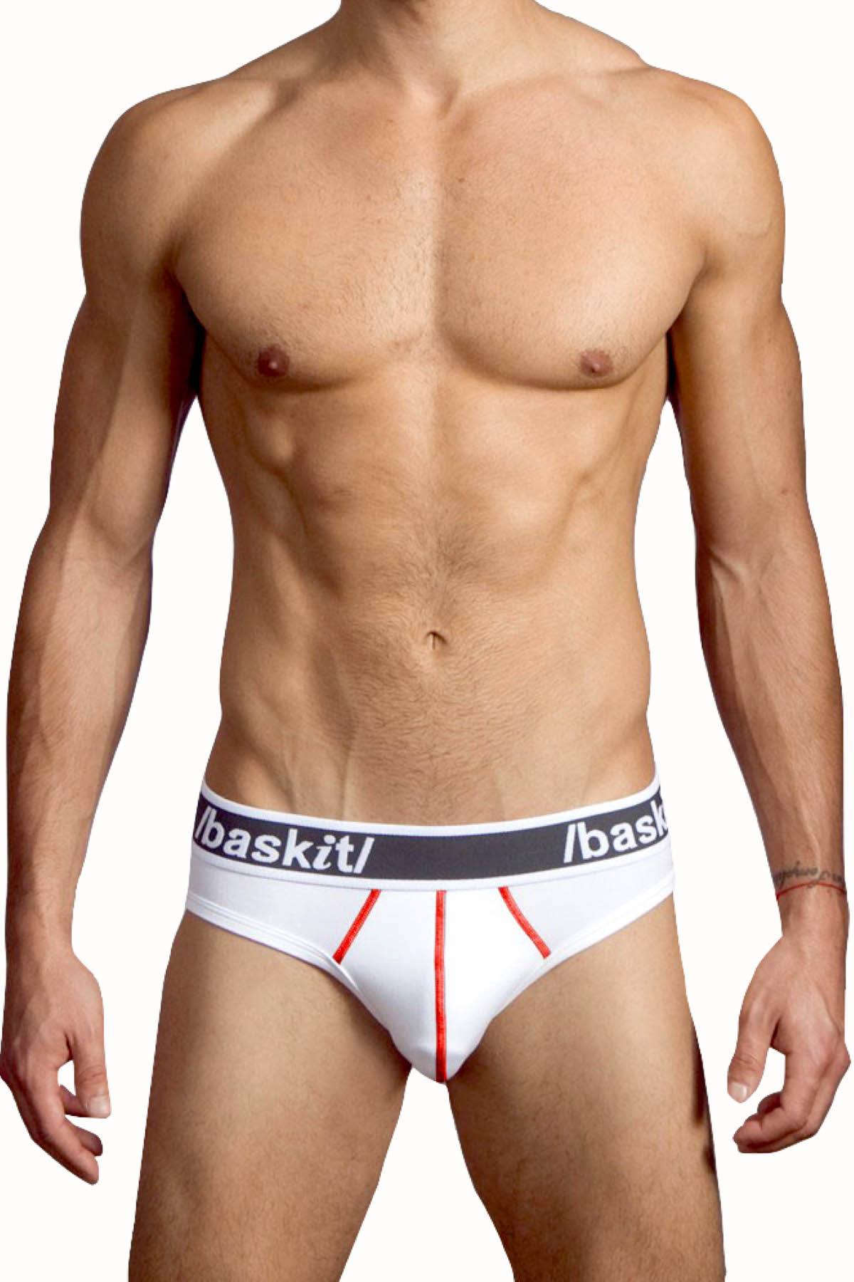 Baskit White Energy Jock-Brief