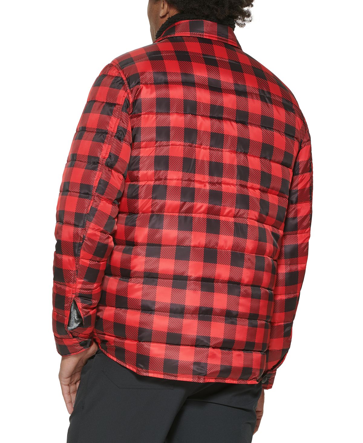 Bass Outdoor Mission Plaid Puffer Jacket Red/blk Plaid