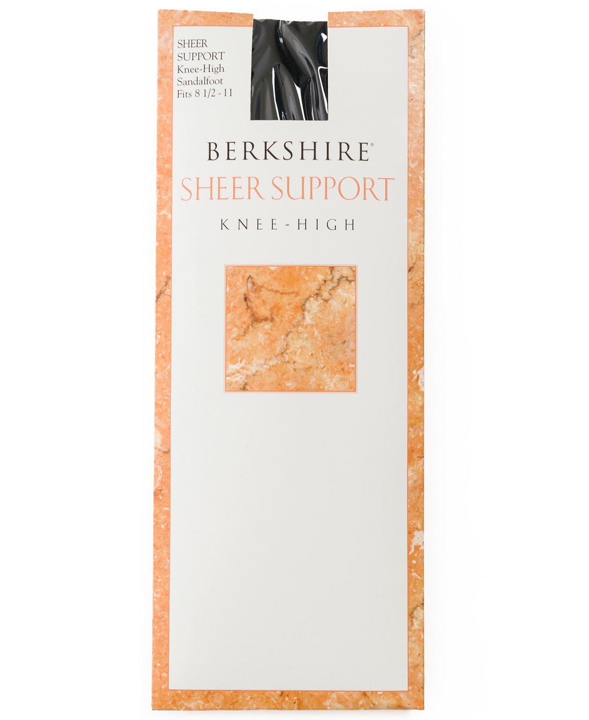 Berkshire Sheer Support Knee High Socks 6361 Fantasy Black- Nude 03