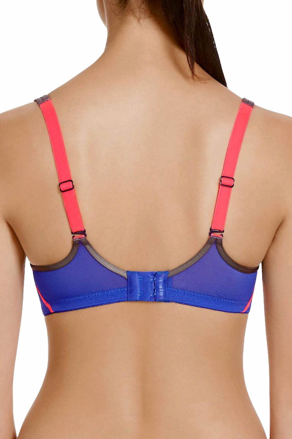 Berlei Wild-Corrosion-Blue Electrify Printed-Mesh Sports Bra