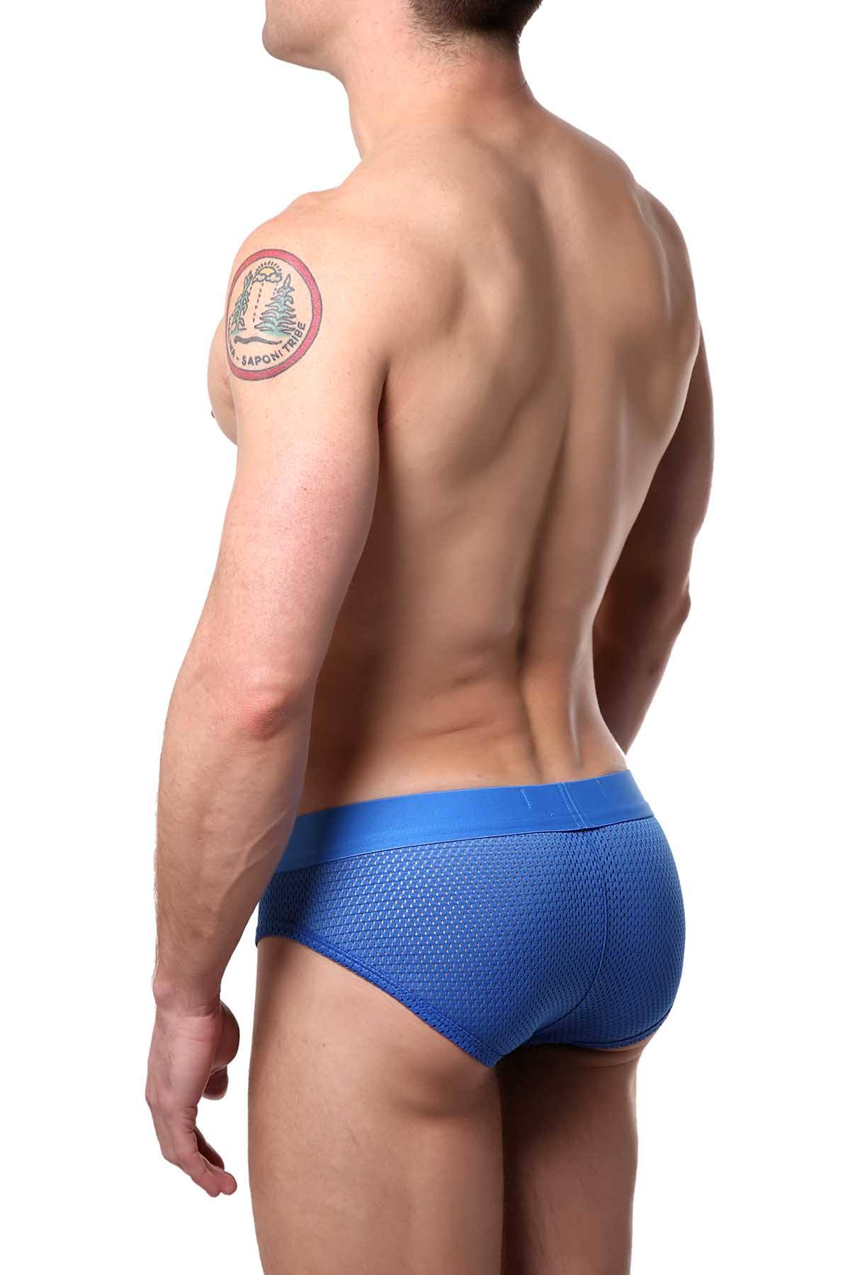 Berry London Blue Mesh Brief