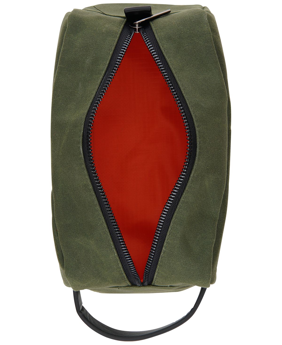 Bespoke Waxed Cotton Compact Shave Kit Olive