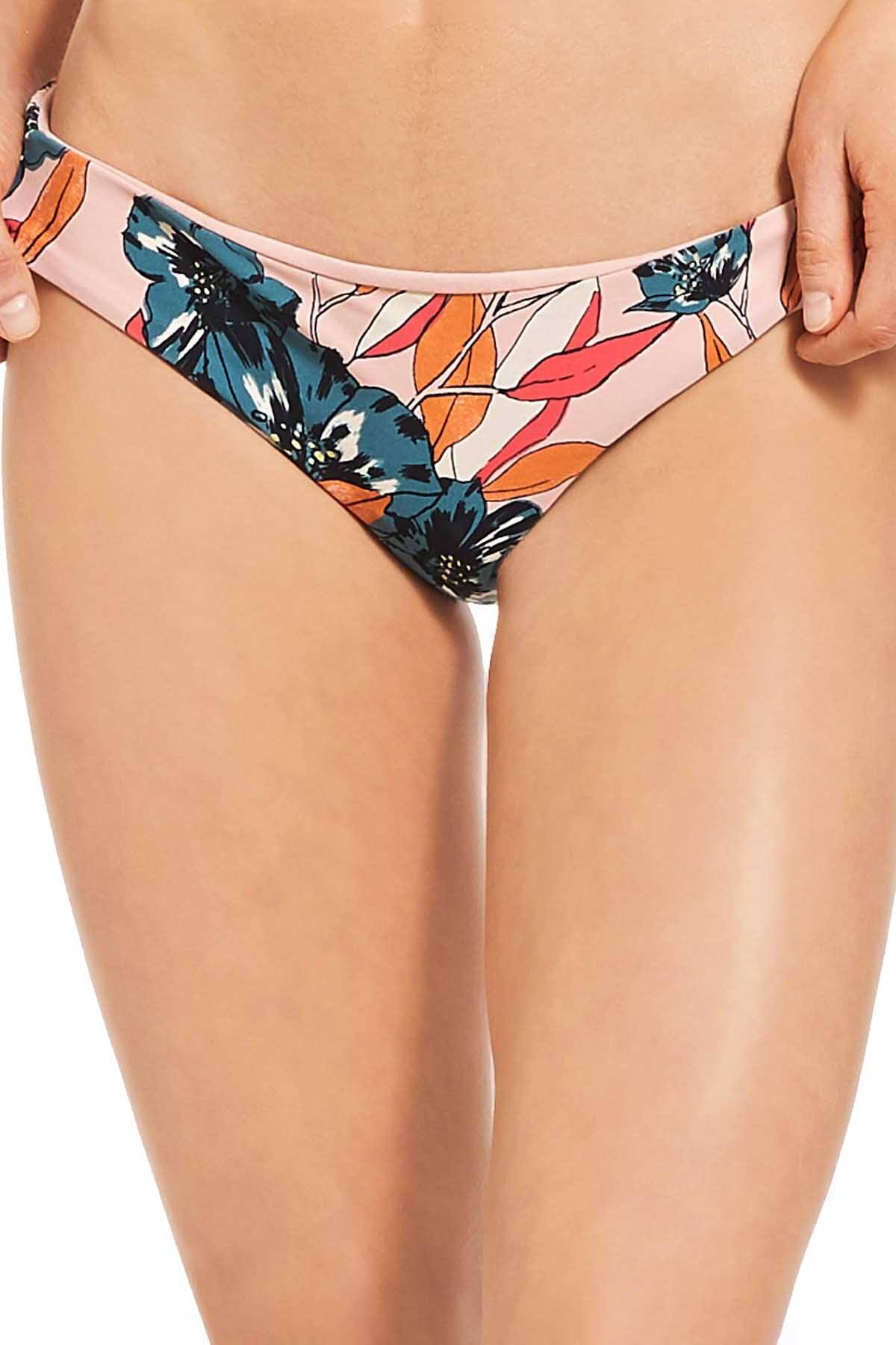 Billabong Coastal Luv Lowrider Bikini Bottom in Blush