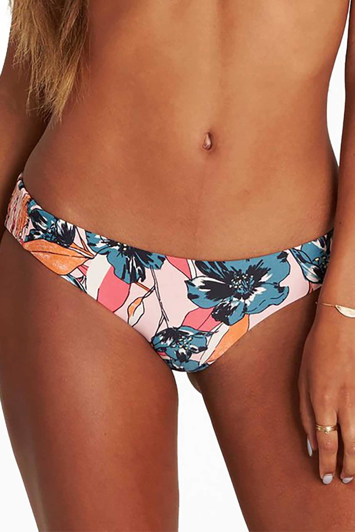 Billabong Coastal Luv Lowrider Bikini Bottom in Blush