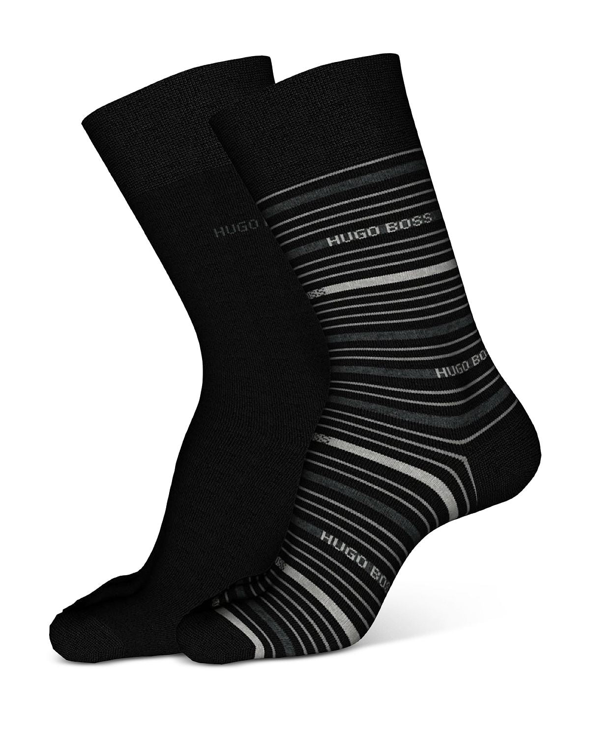 Boss Dress Socks Pack Of 2 Black