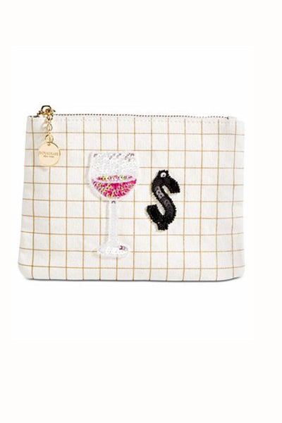 Bow & Drape Wine Money Zip Pouch
