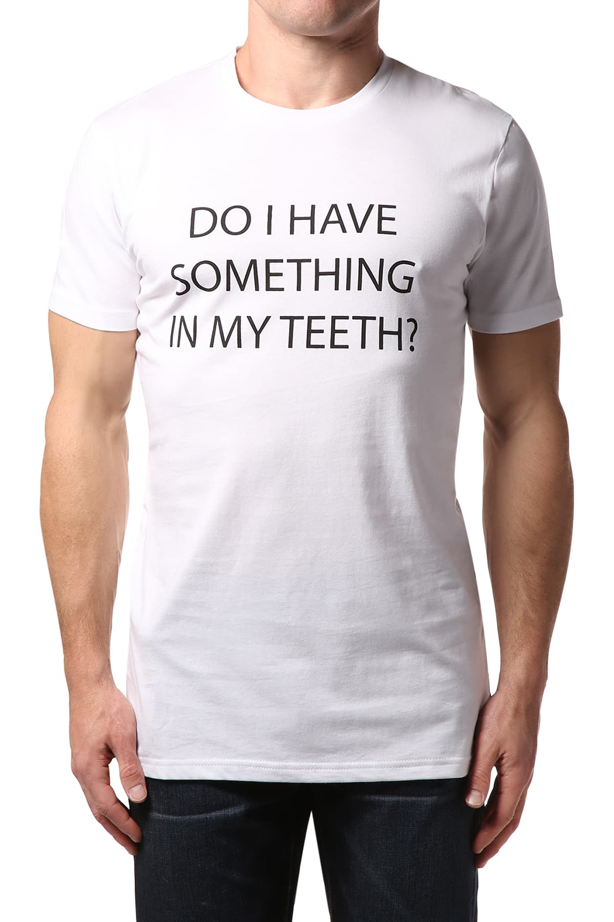 Brand Breeders Do I Have Something in My Teeth Butt-Crack Tee