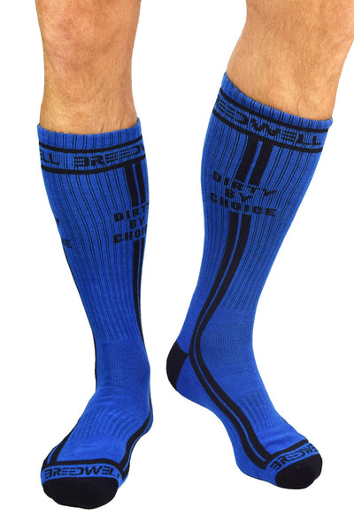 Breedwell Blue 'Dirty by Choice' Socks