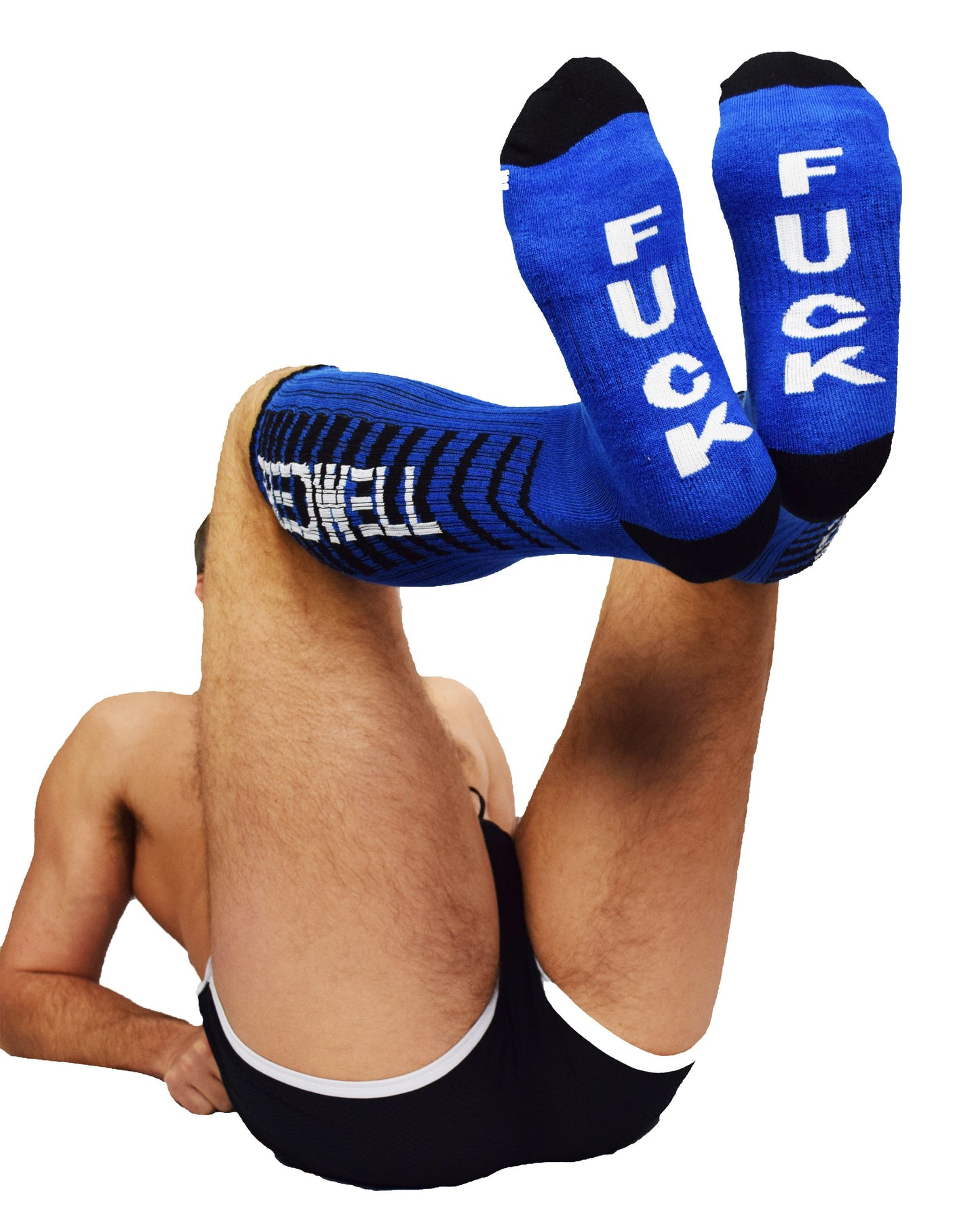 Breedwell Blue Hazard F You Socks