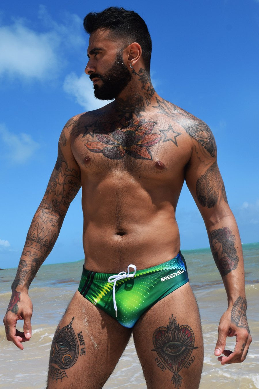 Breedwell Green Tropical Nights Swim Brief