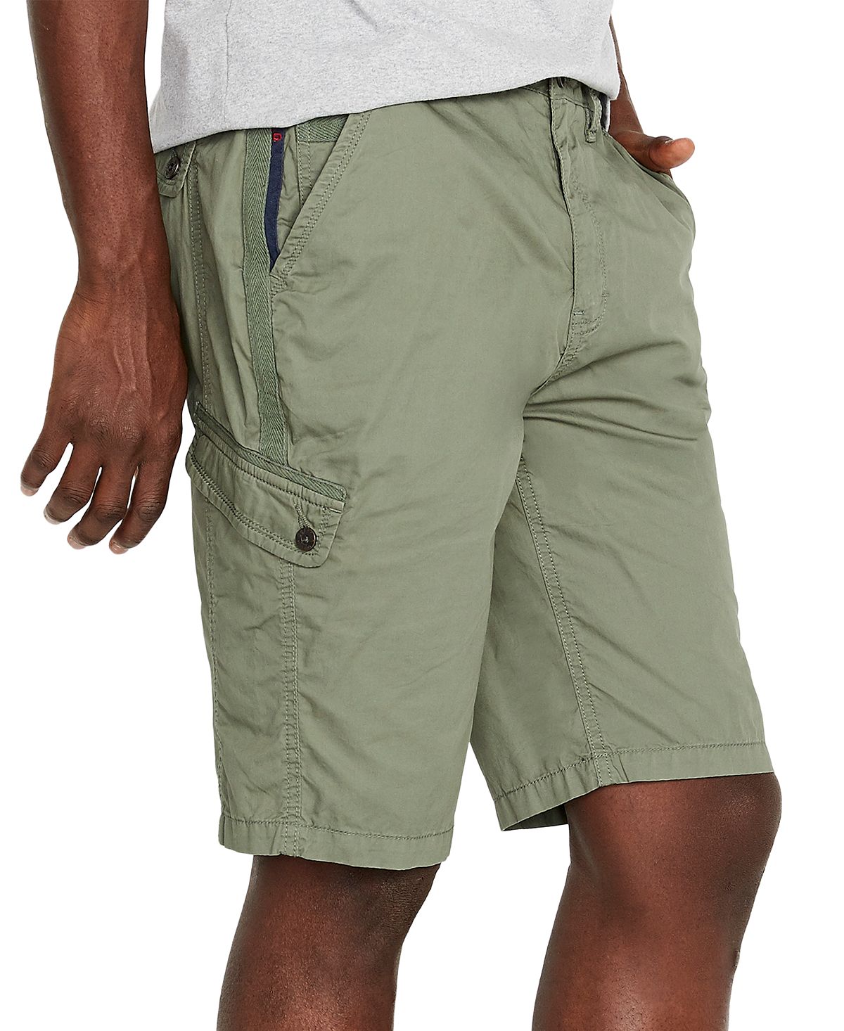 Buffalo David Bitton Howan Cargo Shorts Verde Green