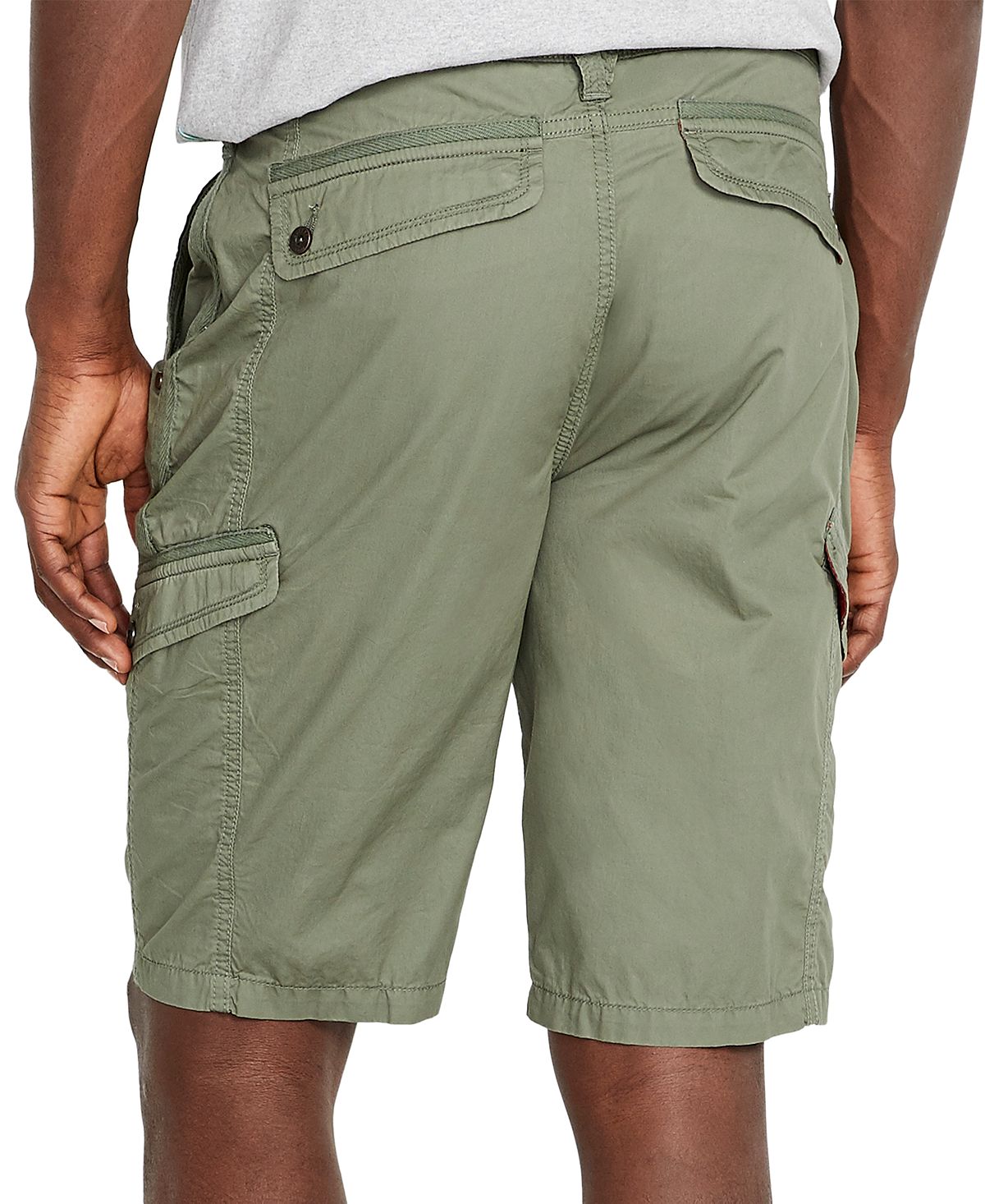 Buffalo David Bitton Howan Cargo Shorts Verde Green