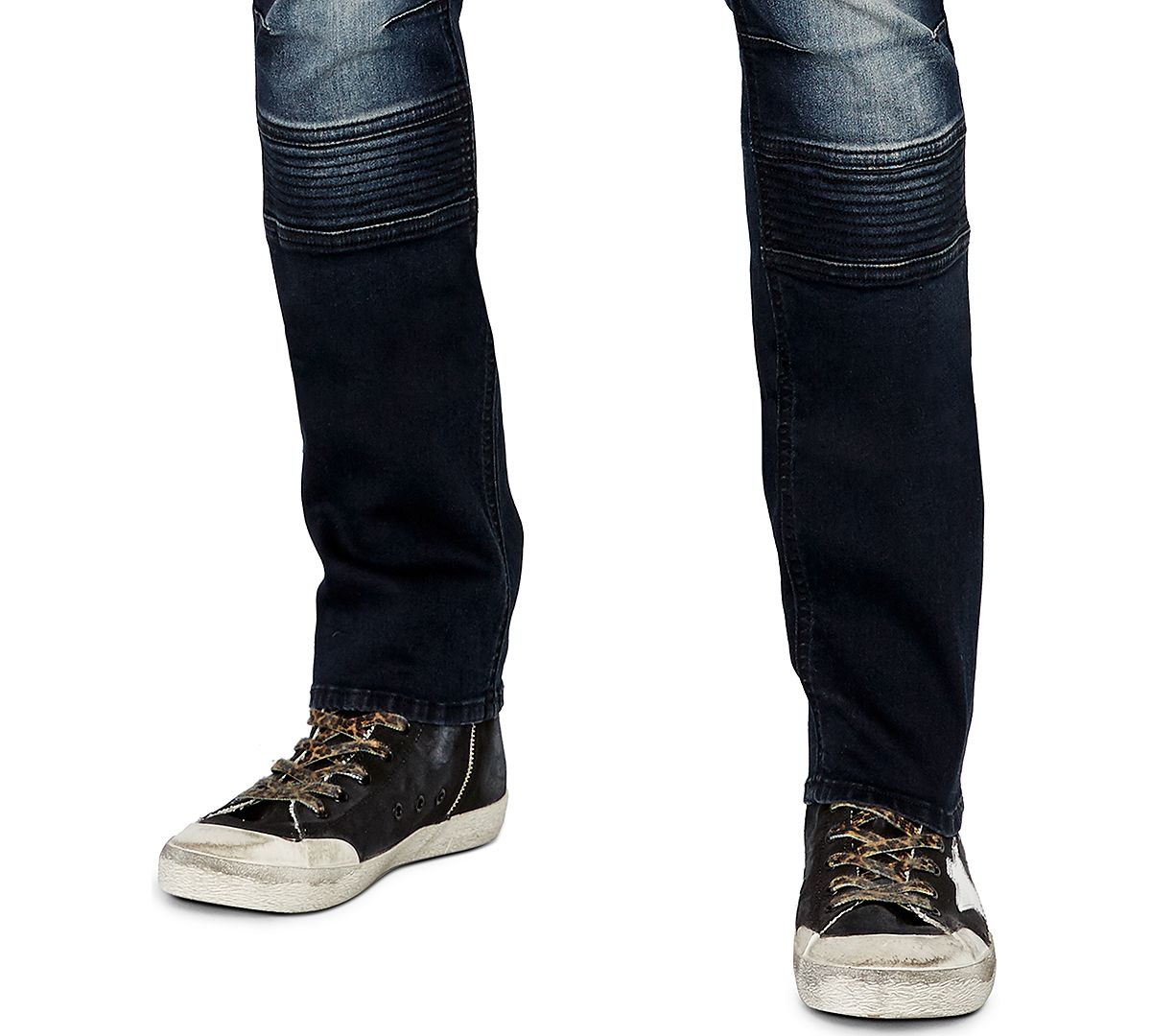 Buffalo David Bitton Skinny Fit Max-x Stretch Moto Jeans Indigo