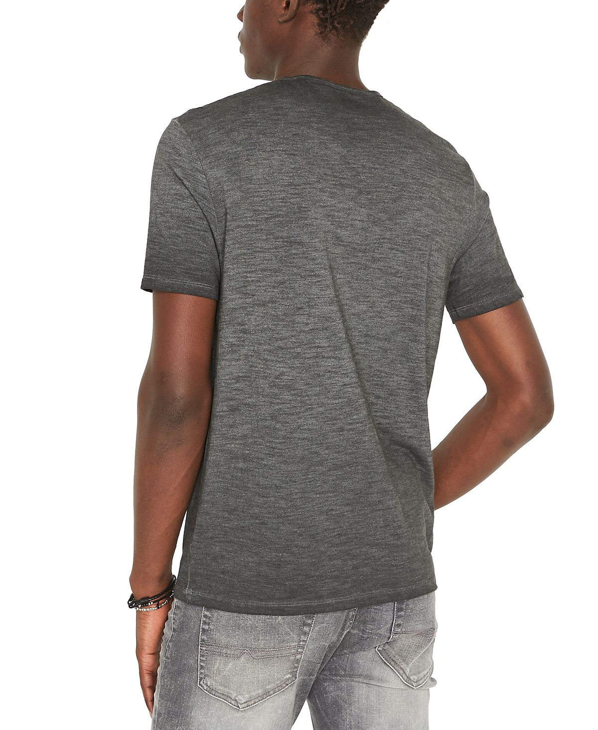 Buffalo David Bitton Tiblo Logo Graphic T-shirt Heather Grey