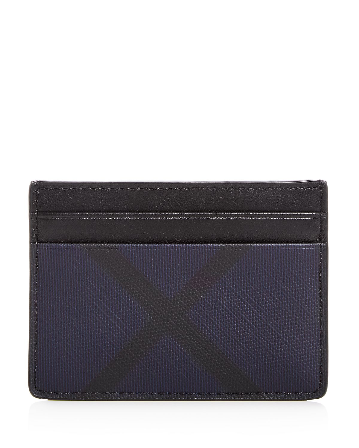 Burberry Sandon London Check Card Case Navy/black
