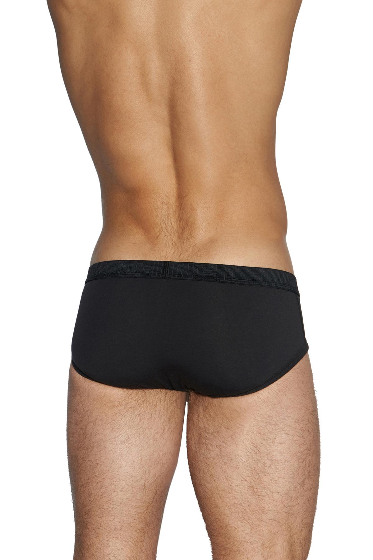 C-IN2 70's-Blue/Black Slash Mid-Rise Brief 2-Pack
