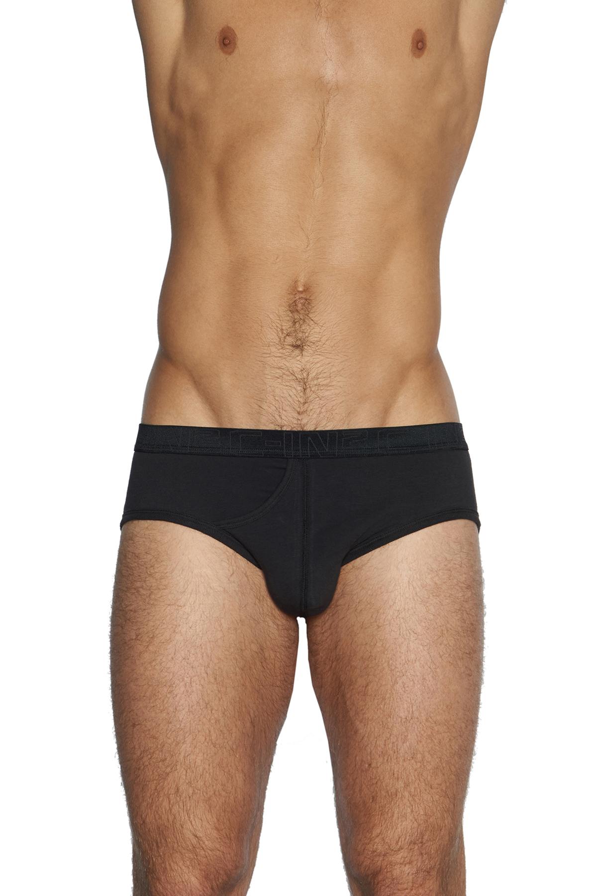 C-IN2 70's-Blue/Black Slash Mid-Rise Brief 2-Pack