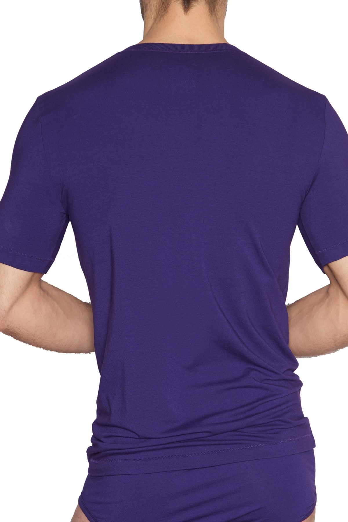 C-IN2 Tanager-Teal/Purple-Label Stretch V-Neck Tee 2-Pack