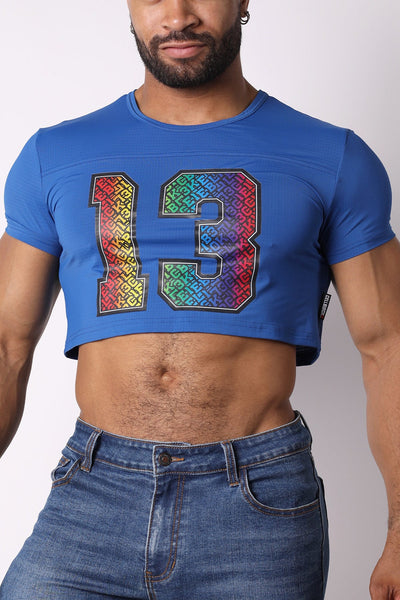 CB13 Pride blue 22 Crop Top