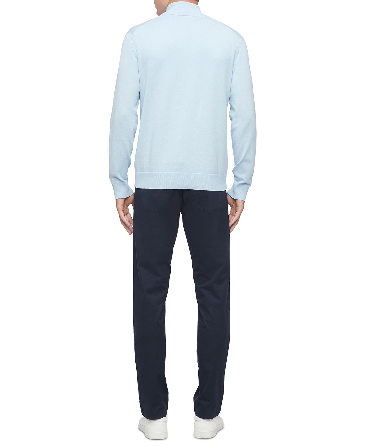 Calvin Klein 1/4-zip Sweater Cerulean