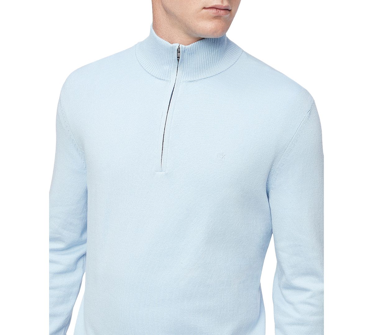 Calvin Klein 1/4-zip Sweater Cerulean