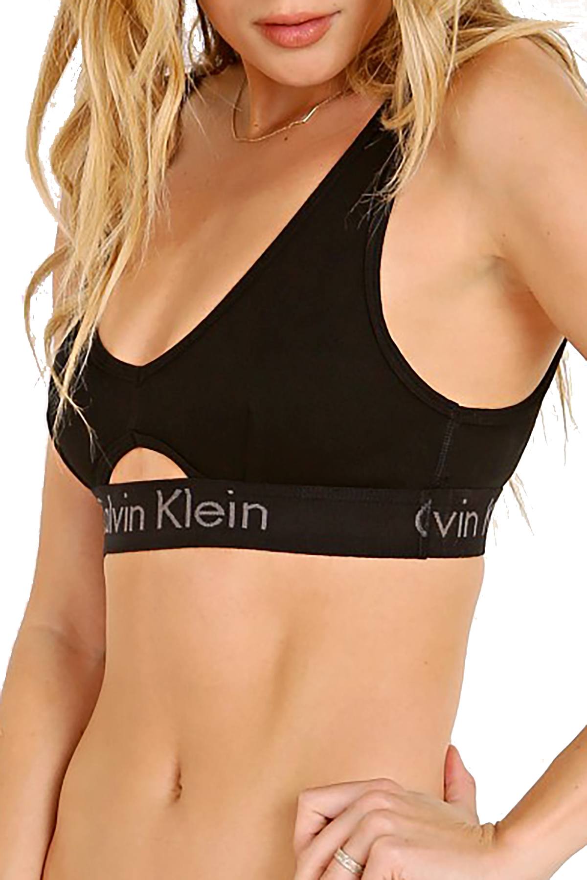 Calvin Klein Black Keyhole Body Unlined Bralette