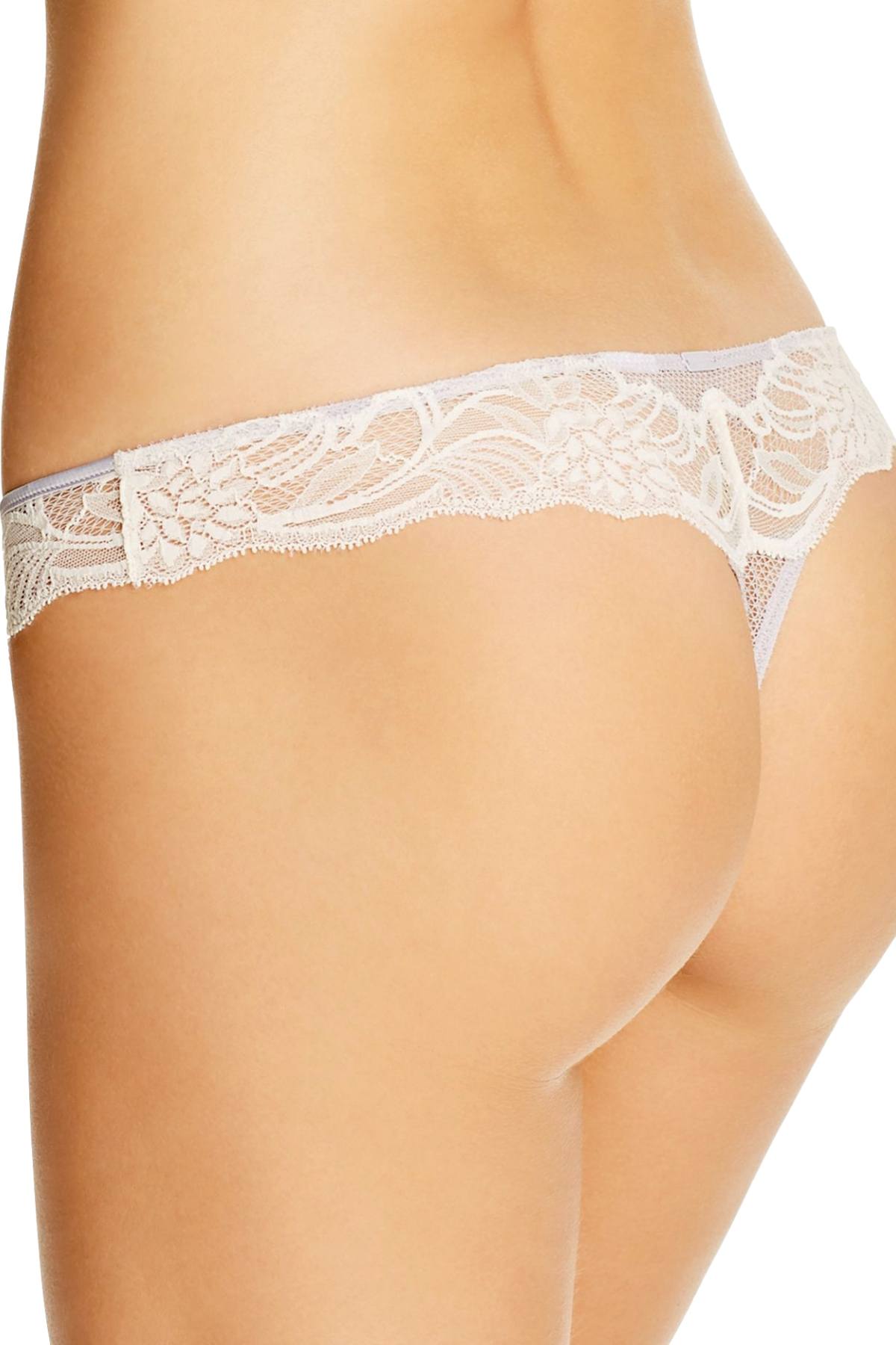 Calvin Klein Black Label Enamored Thong in Winter Mist