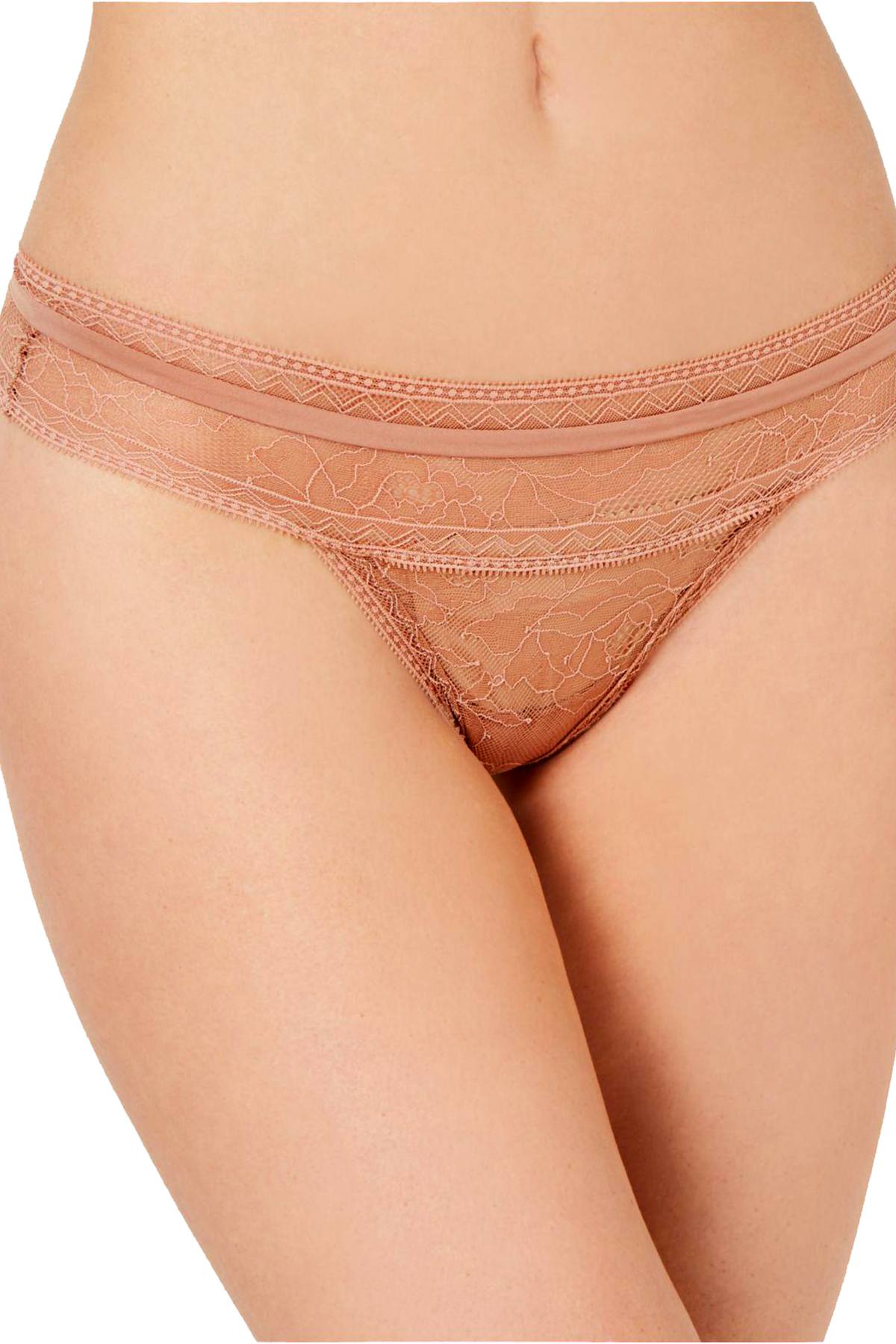 Calvin Klein Black Label Obsess Thong in Wilted Taupe