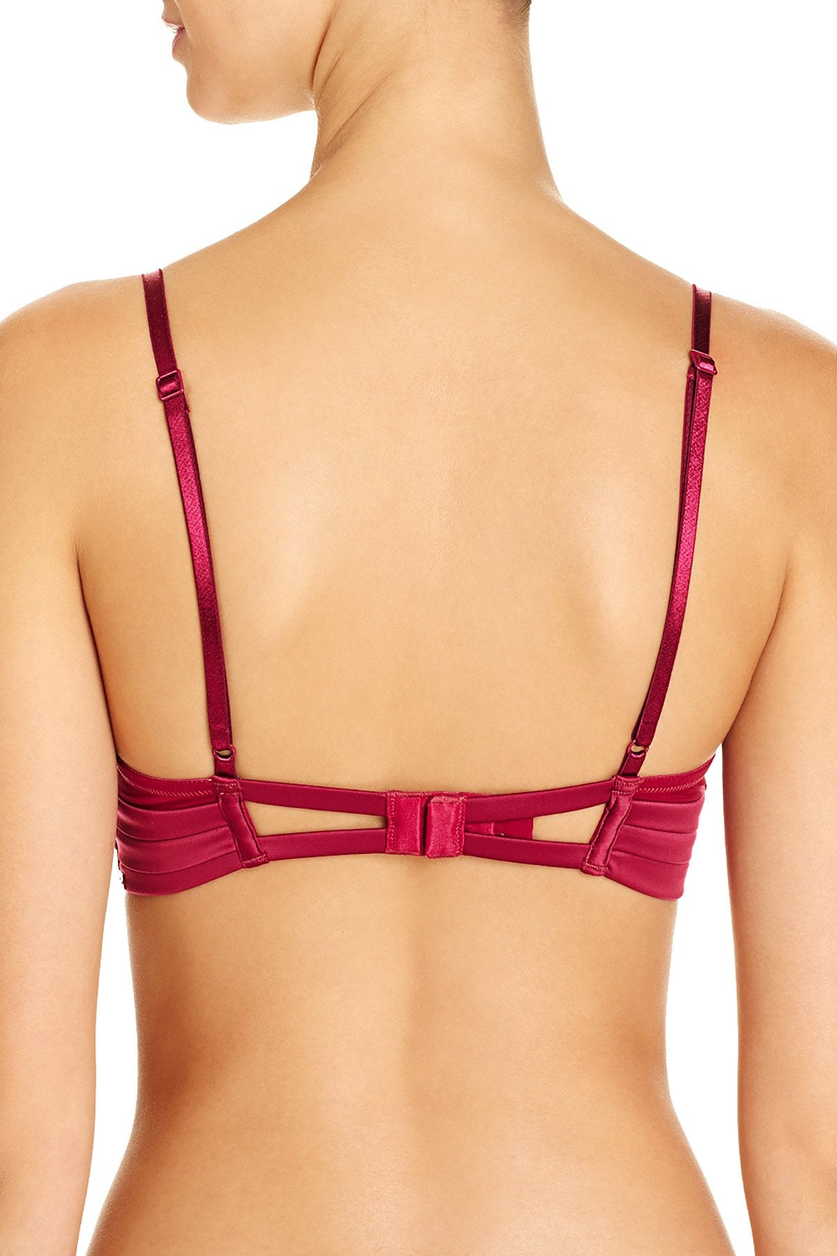 Calvin Klein Black Label Temptation Floral Embroidery Plunge Bra in Lust