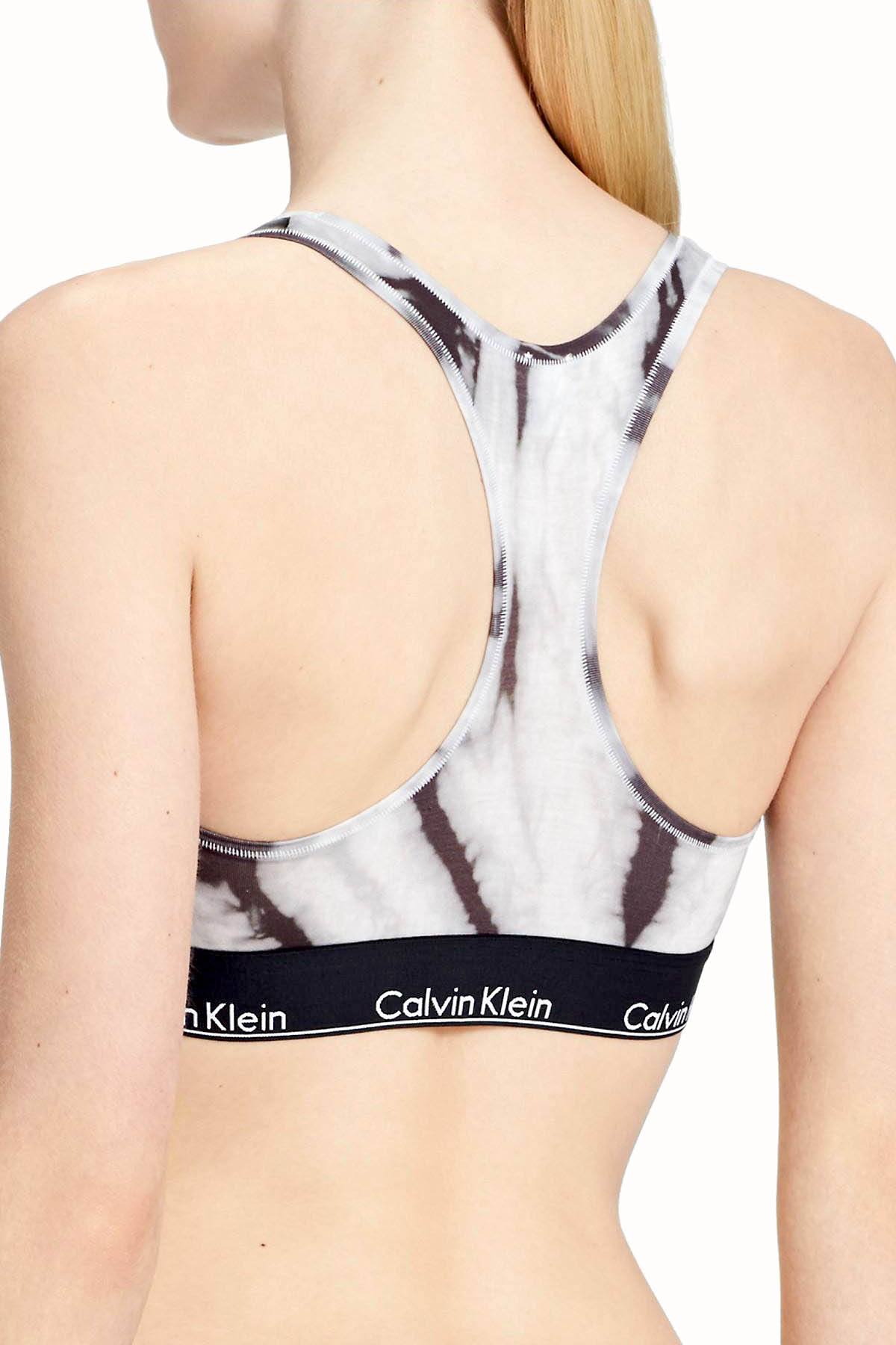 Calvin Klein Bleach-Dye-Print Modern Cotton Bralette