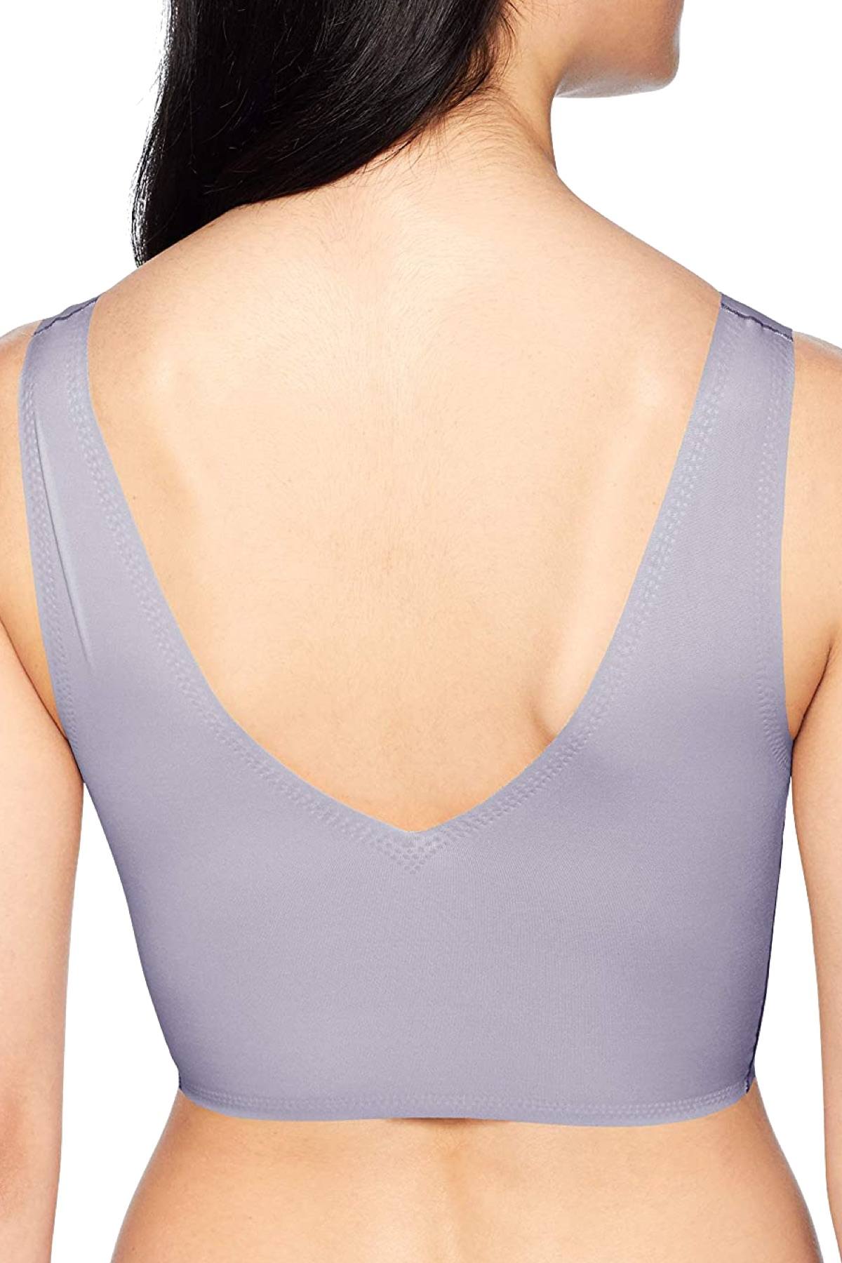 Calvin Klein Blue Granite Invisibles V-Neck Comfort Bralette