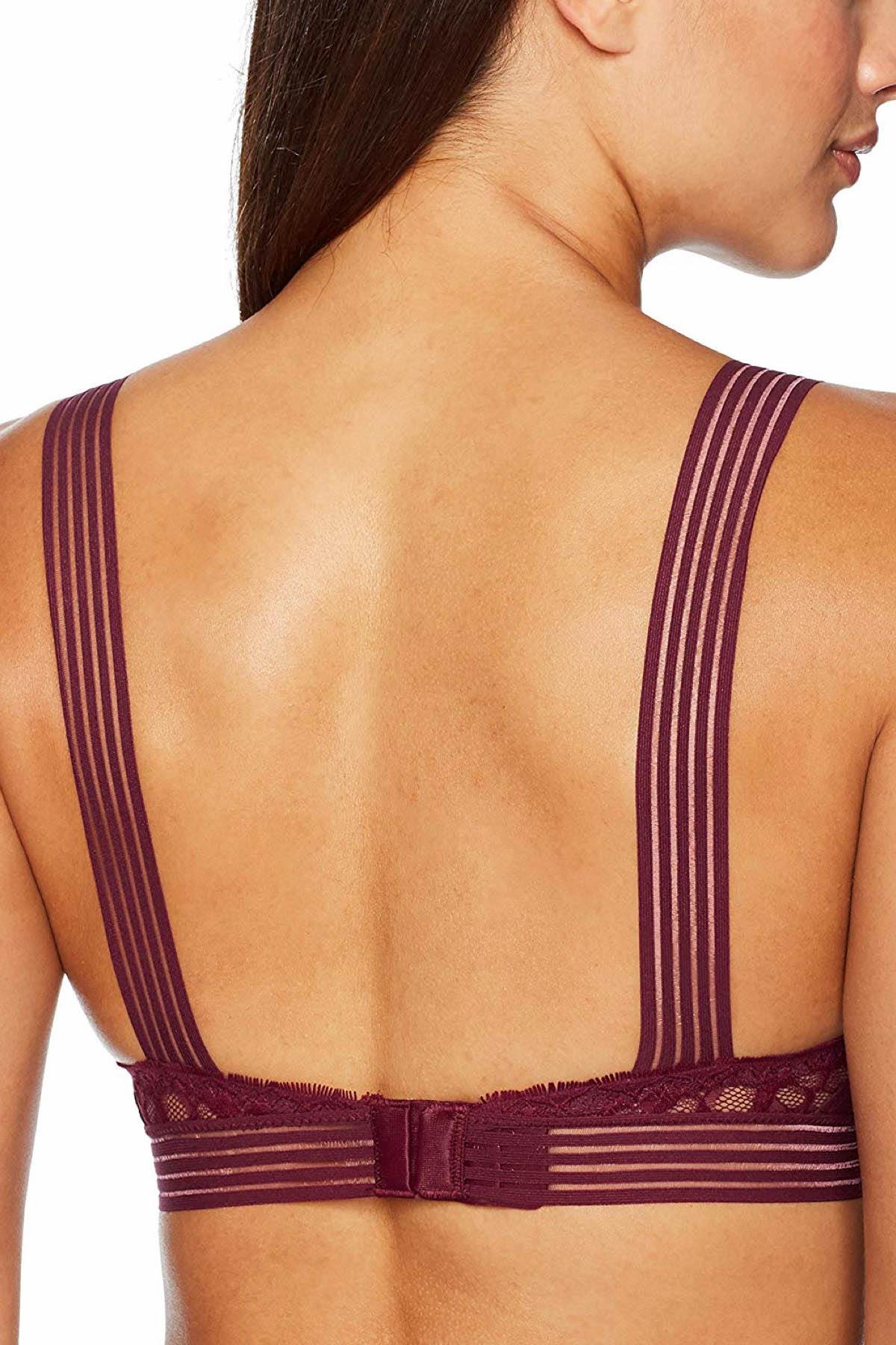 Calvin Klein Brazen Vixen Striped-Strap Lace Bra