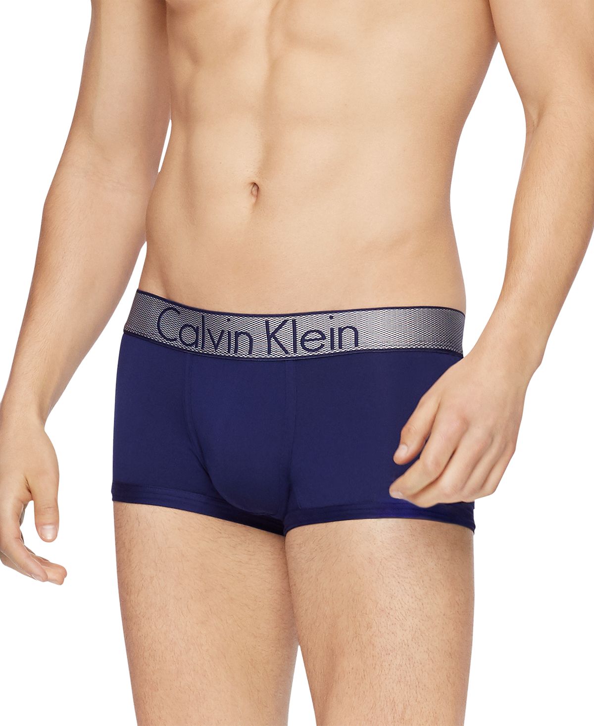 Calvin Klein Customized Stretch Low-rise Trunks Purple Night