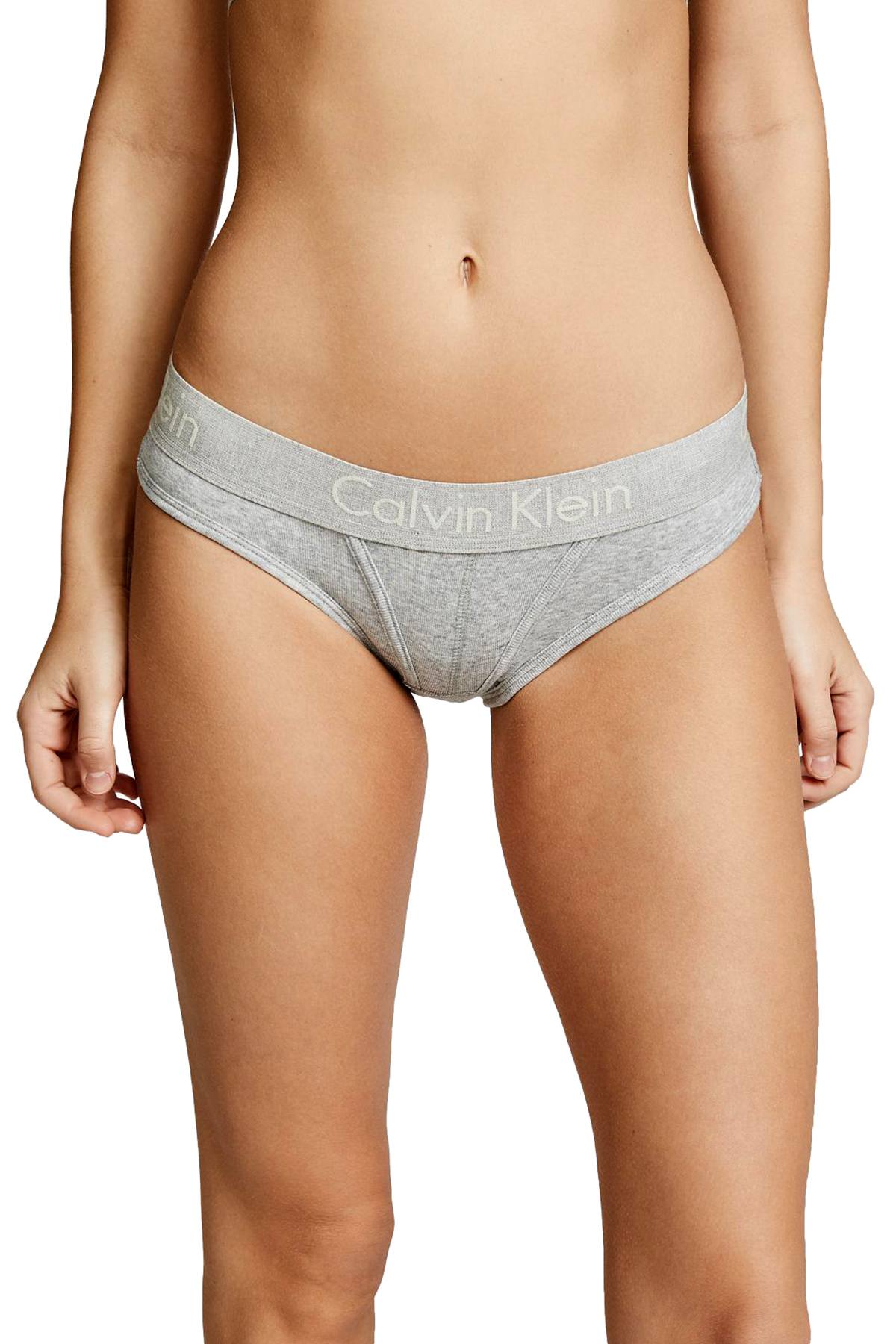 Calvin Klein Heather-Grey Body Bikini Panty