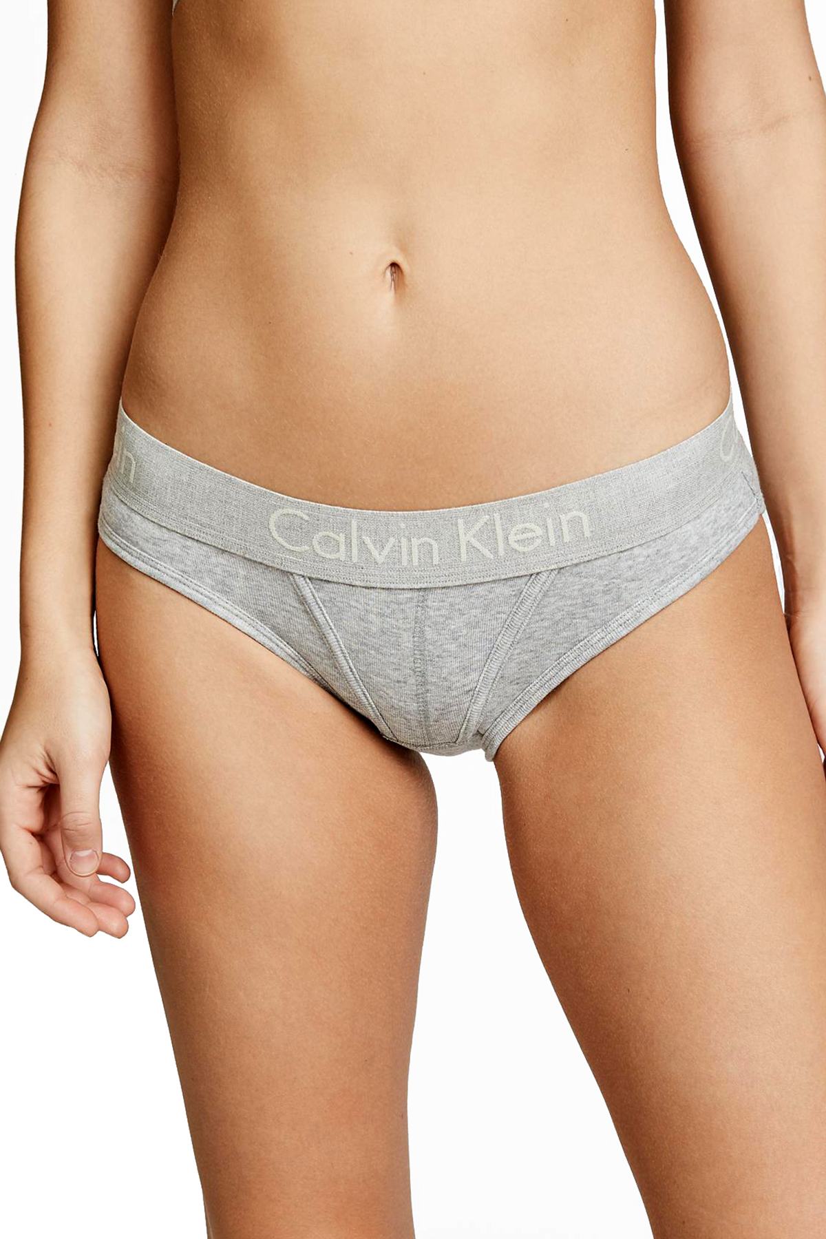 Calvin Klein Heather-Grey Body Bikini Panty